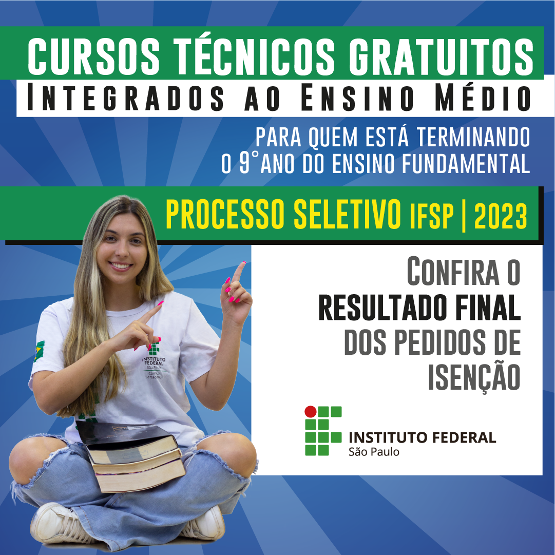 As inscrições para o processo seletivo acontecem até o dia 27 de novembro